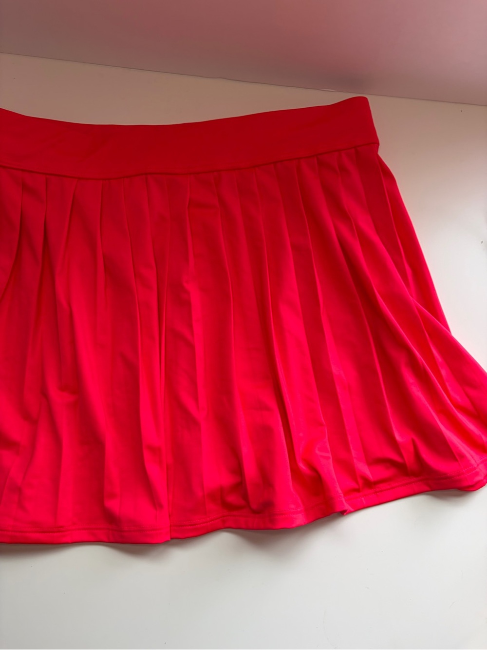 Kate Spade Bright Pink/Coral Pleated Swim Skater Skirt R1